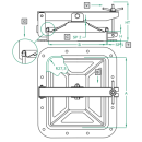 Mannloch 382 RECHTECKIG 310x245 für Holzfässer...