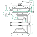 Mannloch 382 RECHTECKIG 310x245 für Holzfässer  V4A