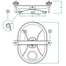 Mannloch 400 VT OVAL 270x190  für GFK- Behälter...