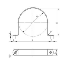 Edelstahl Bockschelle für Rohrdurchmesser 12,0mm...