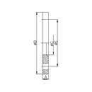 Edelstahl Losflansch nach EN 1092-1 Typ 2 PN10/16 V4A halbes Blatt