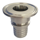 Tri Clamp Rillenstutzen für Klemmschaleneinband...