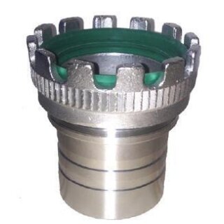Tankwagenkupplung Rillenstutzen EDELSTAHL  MT 80 SS  für Klemmschaleneinband  für Schlauch 76mm