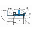 Dekantierventil NW65  V2A  DN65 IG / DN50 AG