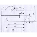 Mannlochdichtung für Mühlfellner Tank oval 420x320  Naturgummi für Wein und Lebensmittel