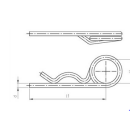 Federstecker aus Edelstahl V2A 2,80mm  Länge 48mm...