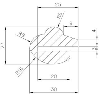 Dichtung für Türchen A2-A4-A17-A18-A26-A27 EPDM