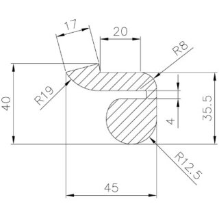 Dichtung für Türchen A11 4 bar EPDM