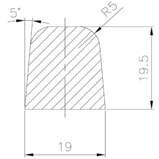 Dichtung für Türchen A15-A16-A21-A31 GUMMIDICHTUNG (Naturgummi)