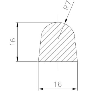 Dichtung für Türchen B3-B13-B16 GUMMIDICHTUNG (Naturgummi)