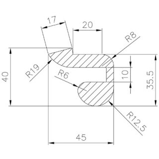 Dichtung für Türchen A11 15 bar EPDM