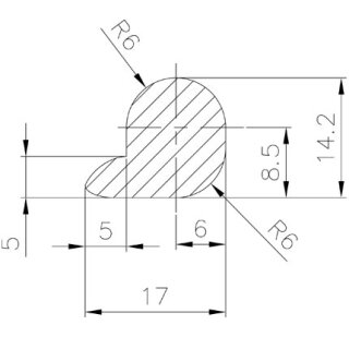 Dichtung für Türchen C2-C3 EPDM