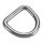 Edelstahl D- Ring 4mm Breite 38mm  V4A