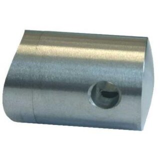 Drahtseilhalter für Rohr 42,4  Bohrung 6,3mm  1.4301 satin
