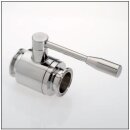 Edelstahl Kugelhahn Tri Clamp / Tri Clamp DIN DN50 1.4301 (V2A)