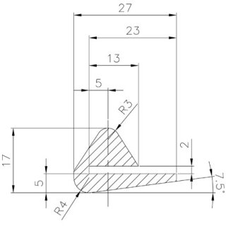 Dichtung für Türchen D8-D15-D17-D19-D20-D22-D23