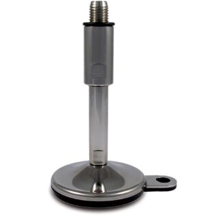Maschinenfuß TEKNOCLEAN INOX mit Lasche  Platte 100mm  Gewinde M16  Gewindelänge 150mm