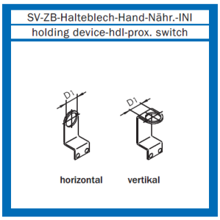 Halteblech für Näherungsinitiator