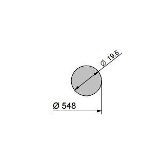 Mannlochdichtung für Modell 520  FKM BLACK RAL 9017 -10° / 250°C