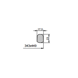 Mannlochdichtung für Modell 165, 165/2B und 165 NBR WHITE RAL 9016 -30°/110°C