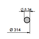 Mannlochdichtung 96600 für Modell 300P  (G/300P)
