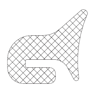 Dichtung für drucklosen Domdeckel mit Bügel SILIKON  Meterware