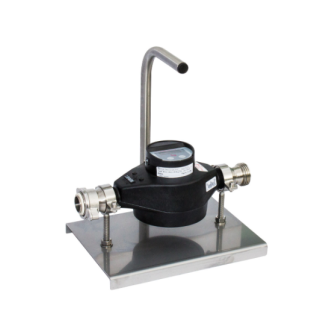 Elektronischer Literzähler BT1 ILR 600-10000 Liter/ Stunde mit Metallfgehäuse und VA- Gestell mit Tragegriff