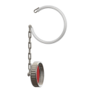 Weingewinde Blindmutter mit Kette 6/4"  1.4301  mit...
