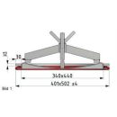 Ovaler Verschluss 340x440 mit Einschweißring (ohne Schwenkeinrichtung)  6bar