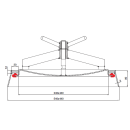 Ovaler Verschluss 340x440 mit Einschweißring (mit...