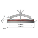 Ovaler Verschluss 340x440 mit Einschweißkragen (mit Schwenkeinrichtung)  8bar