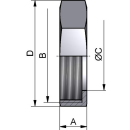 Sechskantmutter RJT 1.4301  DN25 (1")