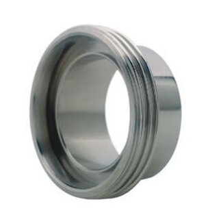 Gewindestutzen für Milchrohrverschraubung lang  REIHE 2  DN25  V2A  (1.4301)