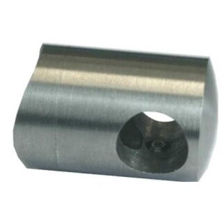 Querstabhalter dm22mm Bohrung 14mm  für Rohr 33,7mm  1.4301