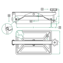 Mannloch 383L ECKIG 275x360 V2A