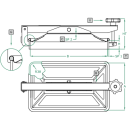 Mannloch 384L ECKIG 275x405  V2A