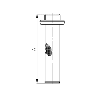 Siebeinsatz für Eckrohrsieb DN65-80 0,3mm 1.4404