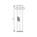 Siebeinsatz für Eckrohrsieb DN65-80 0,3mm 1.4404