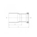 Pressfittings M-Kontur Edelstahl Reduzierstück DN18- DN15