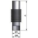 Kompensator DN25  1.4404  Länge 200mm  PN10