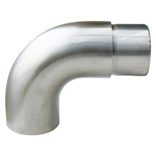 Steckfittings Endstück für Rohr 48,3x2,0mm Bogen 90° plan  V2A