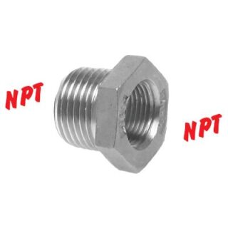 Reduzierstück AG 1/2" NPT / IG 3/8" NPT 1.4408  10 bar