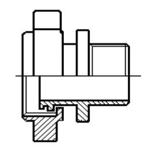 Einschraubkegelstutzen 32er Mainzer / 1/2" AG  1.4301