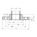 Edelstahl- Gewindeflansch nach EN 1092-1 Typ 13 PN10/16 V2A
