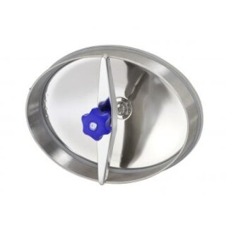 Ovales Tanktürchen Modell 172B LxB 440x320  nach innen öffnend  Edelstahl V4A  Rahmenhöhe/ stärke 80/6mm  Dichtung NBR