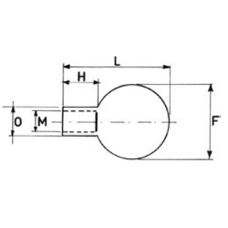 Edelstahl Sprühkopf dm 64mm, Anschluss R1", Halbspritzkreis oben 2,0 - 3,0,