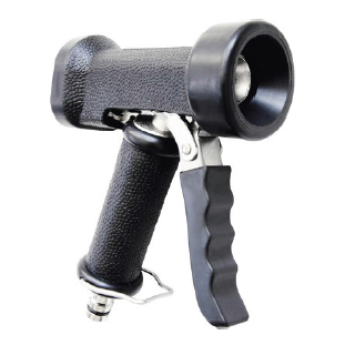 Profi Reinigungspistole für Trinkwasser KTW DVGW  Gehäuse Messing/ Chromstahl Anschluss G 1/2" Innengewinde  SCHWARZ