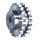 Edelstahl Kettenrad mit Bund DUPLEX 10B-2 z18  1.4301