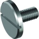 Edelstahl Flachkopfschraube mit Schlitz  DIN 921