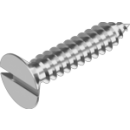 Edelstahl Senkkopfblechschraube mit Schlitz DIN 7972